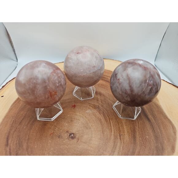 Fire Quartz Crystal Sphere 55-60mm W/stand 1 Each - Picture 10 of 13